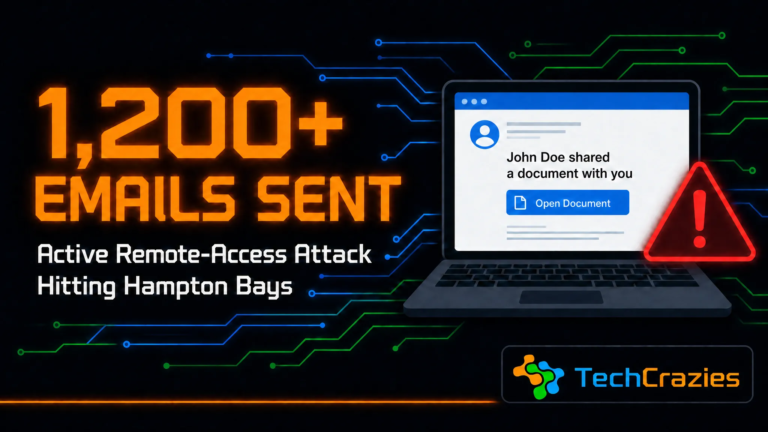Active Attack Alert: Local Email Account Compromised — Over 1,200 Hampton Bays Residents May Be at Risk